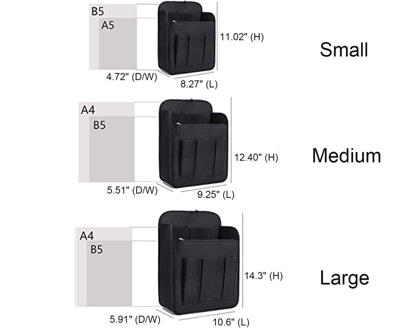 Yoillione Felt Backpack Organizer Insert for Women and Men, Large Travel Rucksack Insert with High Capacity, Lightweight Bag Organizer with Zipper Pockets - Image 2